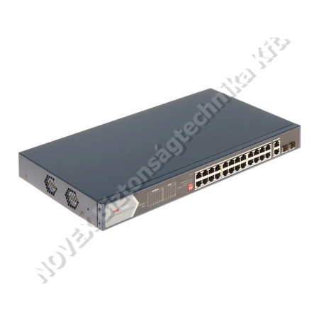 SWITCH - Hikvision - DS-3E0528HP-E 28 portos Gbit PoE switch (370 W)