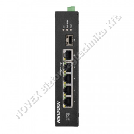 SWITCH - Hikvision - DS-3T0306HP-E/HS 6 port ipari PoE