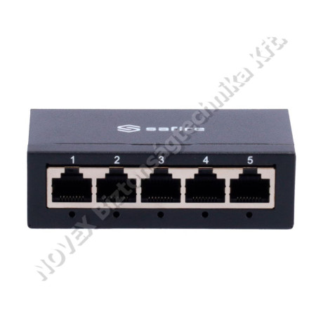 SWITCH - Safire - SF-SW05-G-M Switch, 5 portos, 5x10/100/1000 Mbps, fémház