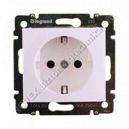 SZERELVÉNY - Legrand - Valena 2P+F csatlakozóaljzat fehér (774420)