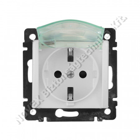 SZERELVÉNY - Legrand - Valena dugalj 2P + F IP44 CSF(GYV) biztonsági zsalus, fehér (774220)