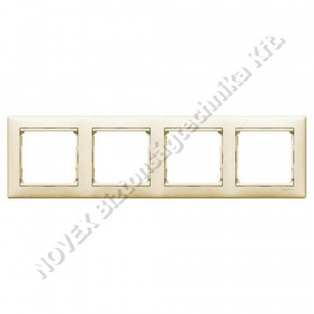 SZERELVÉNY - Legrand - Valena keret 4-es, elefántcsont (774354)