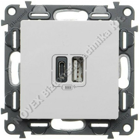 SZERELVÉNY - Legrand - Valena Life aljzat 2xUSB beépített táp 5V-1500mA elefántcsont