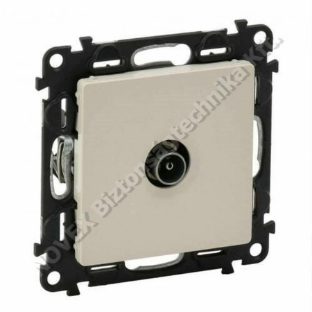 SZERELVÉNY - Legrand - Valena Life TV aljzat, 1,5 dB, csillagpontos elefántcsont (753251 )