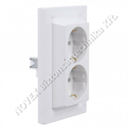 SZERELVÉNY - Schneider - ASFORA 2x2P+F csatlakozóaljaz, csavaros kerettel (EPH9900121)