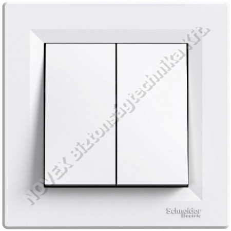 SZERELVÉNY - Schneider - ASFORA csillárkapcsoló, rugós bekötés fehér (EPH300121)