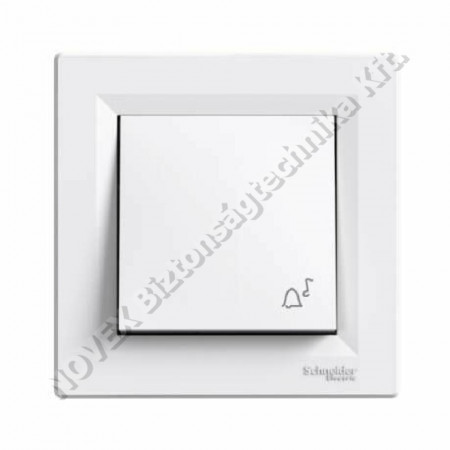 SZERELVÉNY - Schneider - ASFORA egypólusú nyomó, csengő - IP44, kerettel (EPH0800221)