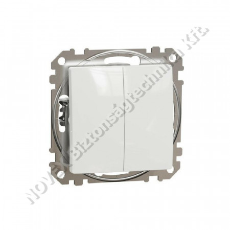 SZERELVÉNY - Schneider - Sedna ÚJ kettős váltókapcsoló, rugós bekötés (SDD111108)