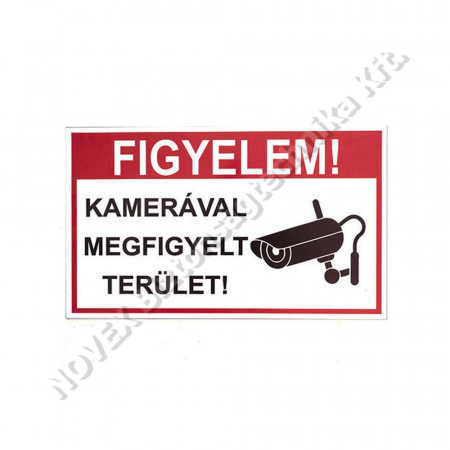 TÁBLA - Solleysec - MATRICA 1/3 \"kamerával őrzött terület!\" tábla