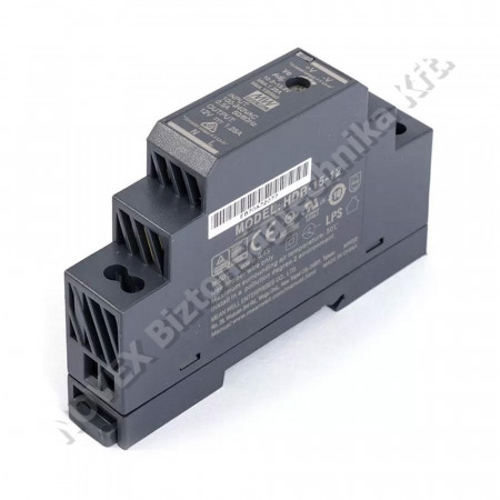 TÁPEGYSÉG - Meanwell -  HDR-15-12 DIN sínre pattintható tápegység