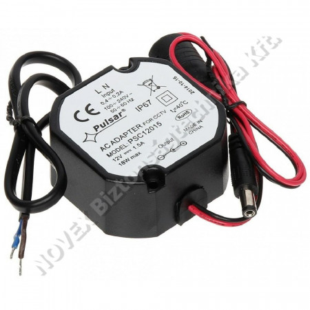 TÁPEGYSÉG - Pulsar - PSC12015 TÁP Tápegység 12VDC/1,5A