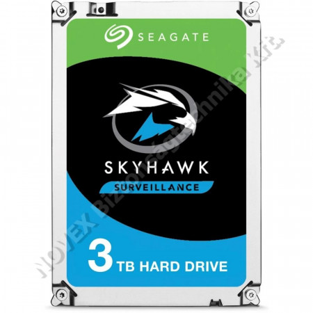 TÁRHELY - Seagate - SkyHawk 3,5\" 3000GB HDD  belső SATA III 5400rpm 256MG (ST3000VX009)