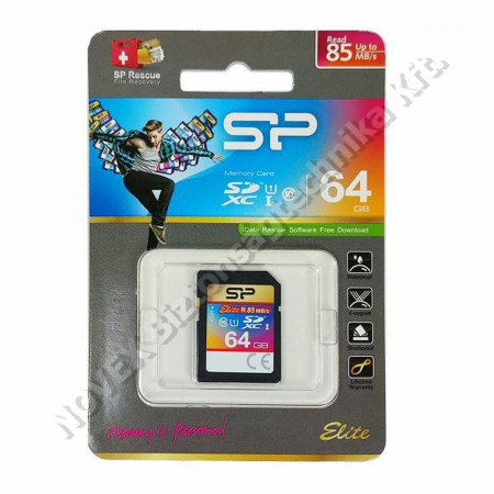 TÁRHELY - Silicon - 64GB microSDXC elite UHS-1 U1 + adapter