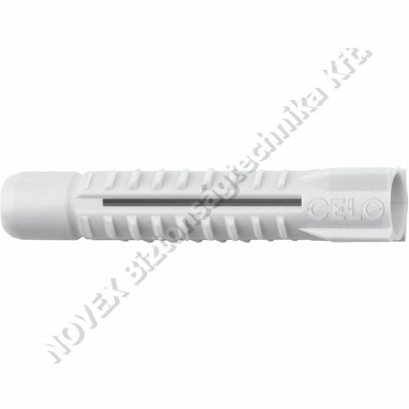 TIPLI - Celo - 9640MZ univerzális műanyag tipli M6x40 gallér nélkül