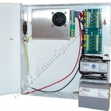 TÁPEGYSÉG - Makrai - UPS 12V-20A ME.280-14/20-KTEI-10 táposztós, dobozolt + DVR táp