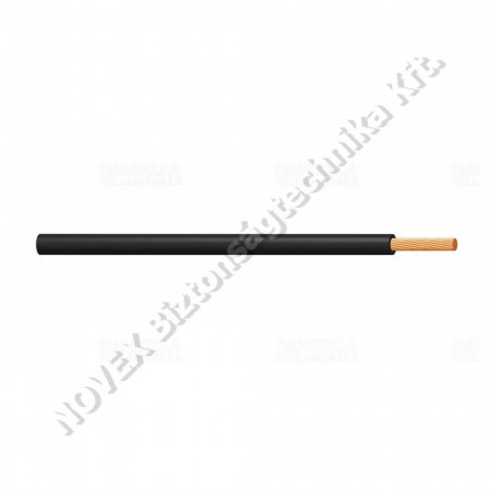 VEZETÉK - N/A - VEZ1500105 H07V-K 1x50 fekete (0) 450/750V hajl. egyerű sodortt vez.(Mkh)