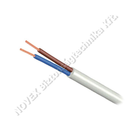 VEZETÉK - N/A - VEZ1800023 H05VV-F 2x1 fehér (0) 300/500V hajl. tömlővez. (MT)