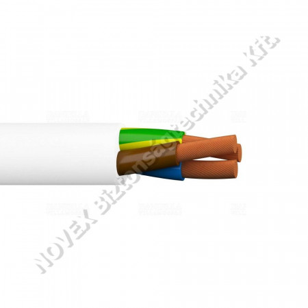VEZETÉK - N/A - VEZ1800025 H05VV-F 2x1,5 fehér (100) 300/500V hajlékony tömlővezeték (MT)