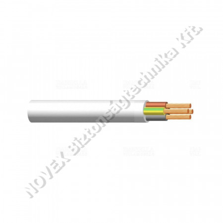 VEZETÉK - Villany - H05VV-F 4x0,75 fehér(100) 300/500V halékony tömlővezeték MT VEZ1800059