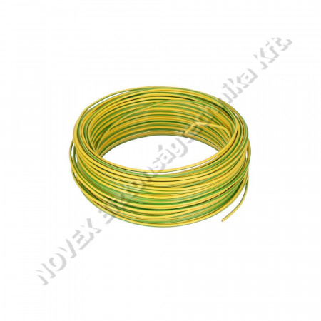VEZETÉK - Villany - H07V-U 1x1,5 zöld/sárga (100) 450/750V egyerű tömörvezeték, MCu VEZ1600019
